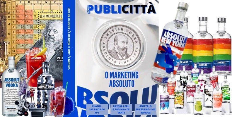 O MARKETING ABSOLUTO DE ABSOLUT NA REVISTA PUBLICITTÀ